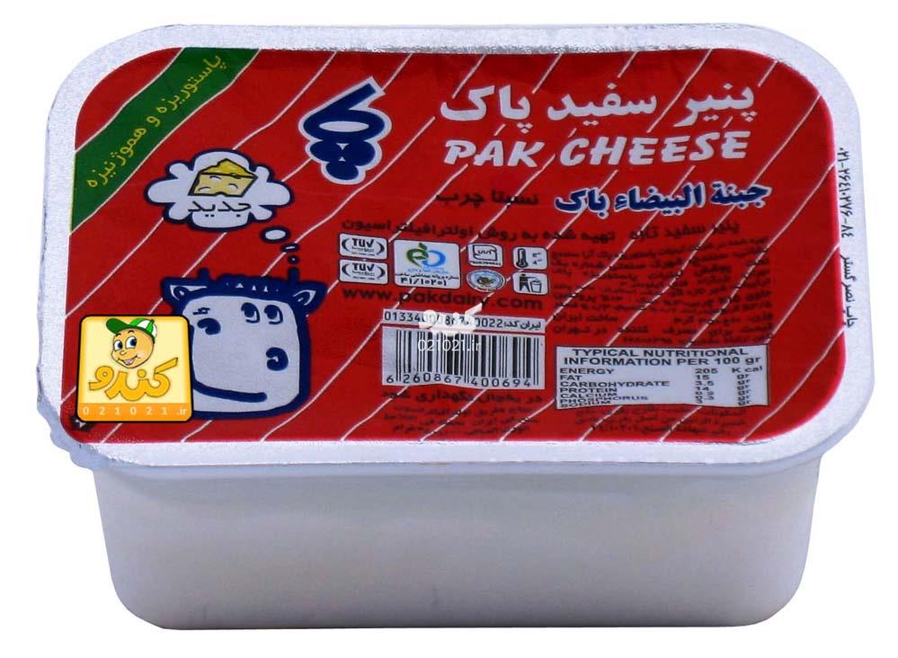 تصویر بزرگ‌شده پنیر 400 گرمی پاک