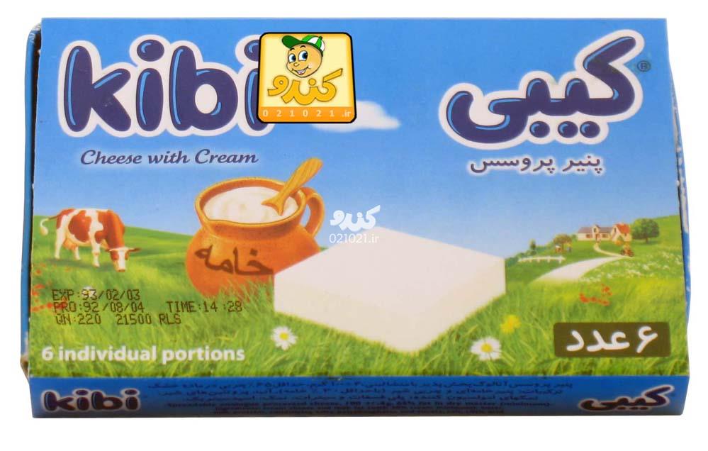 تصویر بزرگ‌شده پنیر پروسس 6 عددی کیبی