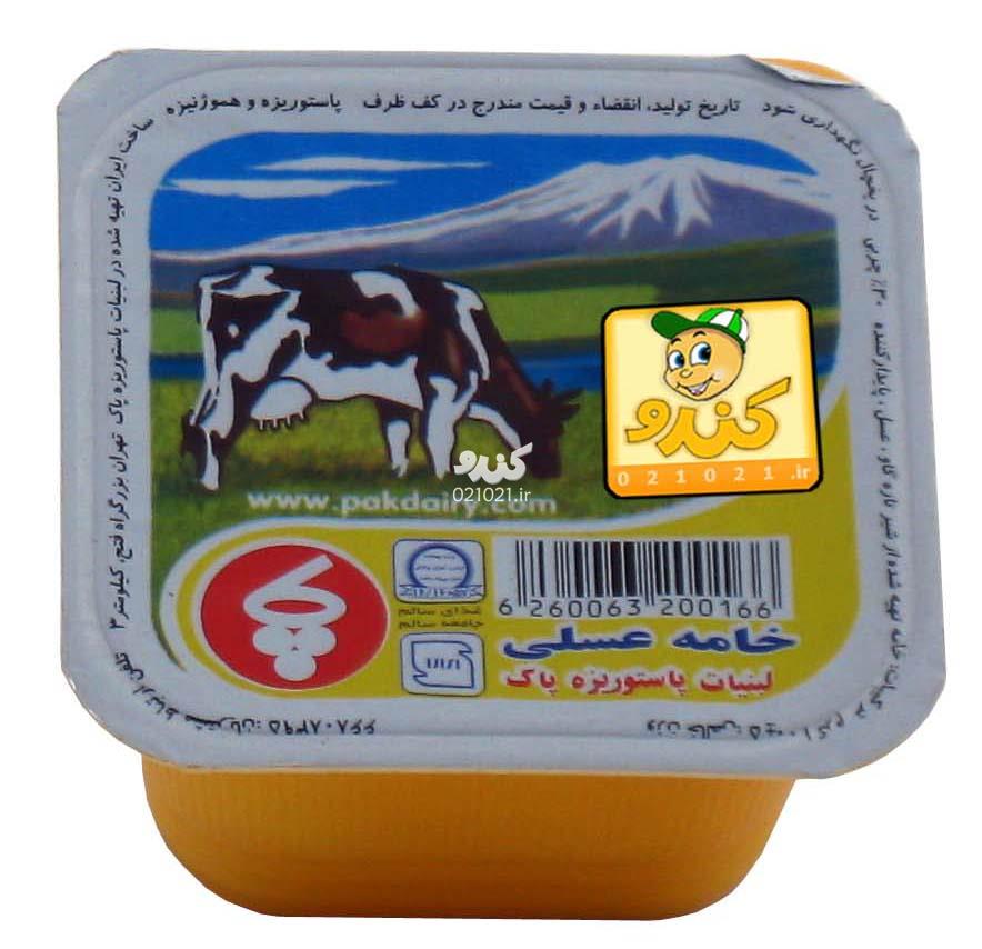 تصویر بزرگ‌شده خامه عسلی 100 گرمی پاک
