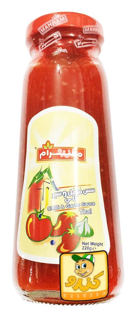 تصویر بزرگ‌شده سس فلفل و سیر 220 گرمی مهرام