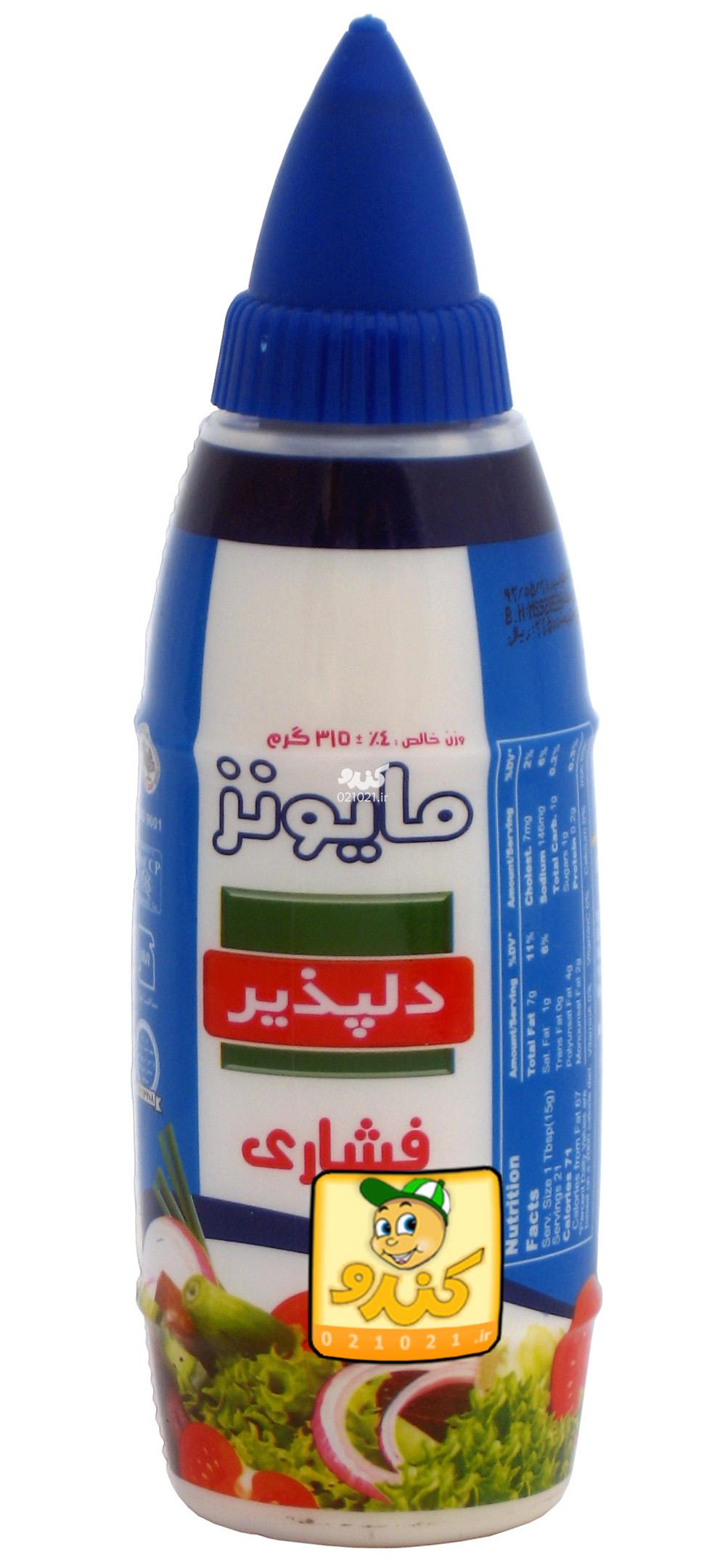 تصویر بزرگ‌شده سس مایونز فشاری 315 میلی دلپذیر