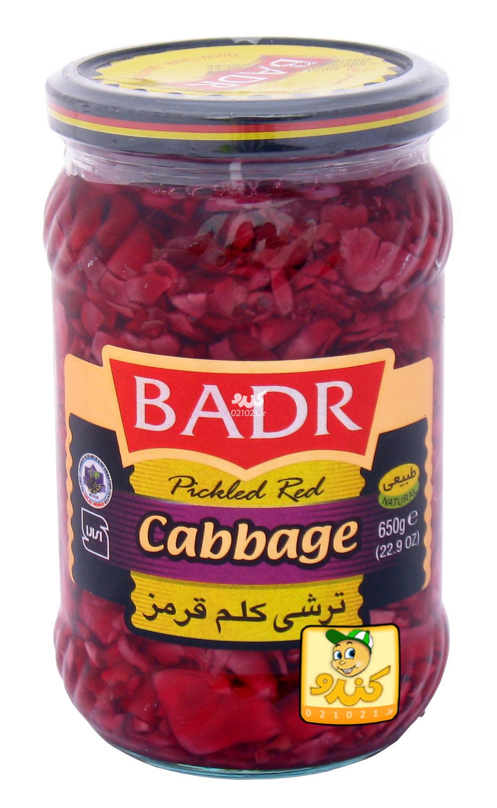 تصویر بزرگ‌شده ترشی کلم قرمز 700 گرمی بدر