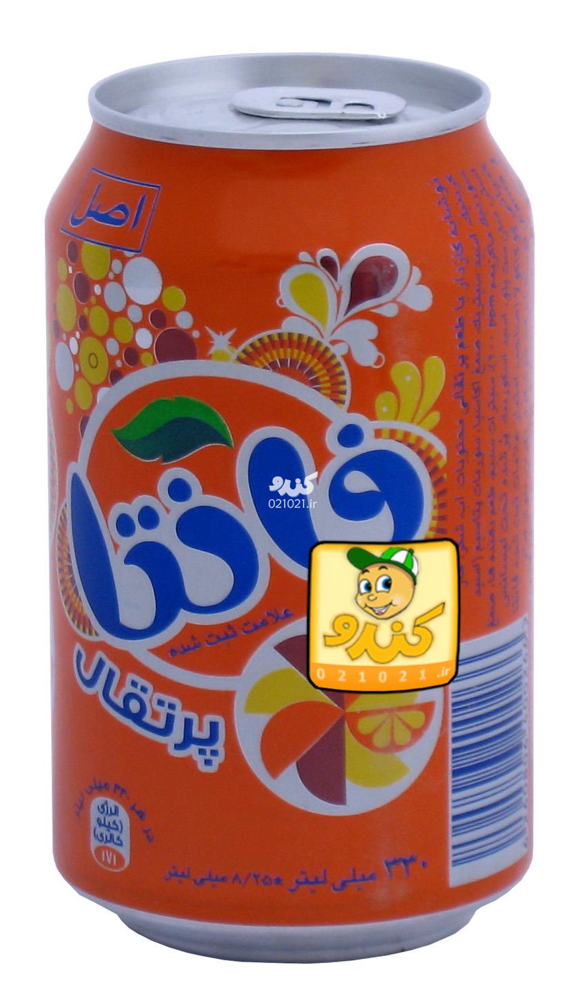 تصویر بزرگ‌شده نوشابه قوطی پرتقالی 330 میلی فانتا