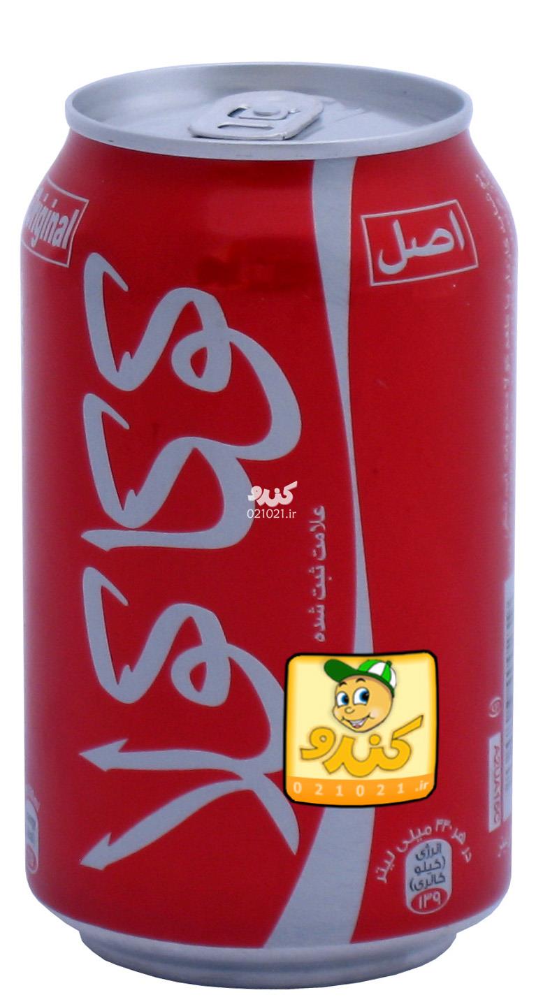 تصویر بزرگ‌شده نوشابه قوطی 330 میلی کوکاکولا