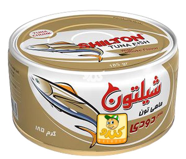 تصویر بزرگ‌شده تن ماهی دودی کلید دار 185 گرمی شیلتون