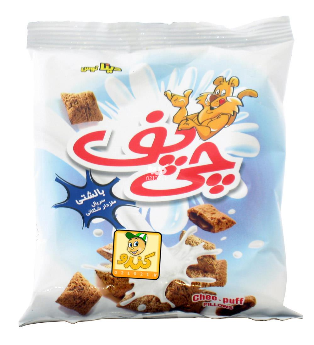 تصویر بزرگ‌شده چی پف بالشتی مغزدار 30 گرمی چی توز