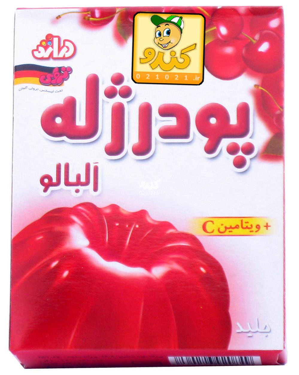 تصویر بزرگ‌شده پودر ژله آلبالو با ویتامین سی 100گرمی دراژه