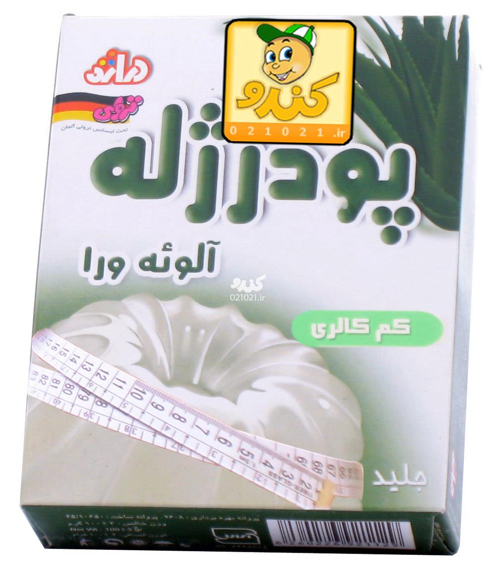 تصویر بزرگ‌شده پودر ژله آلوئه ورا با ویتامین سی 100گرمی دراژه