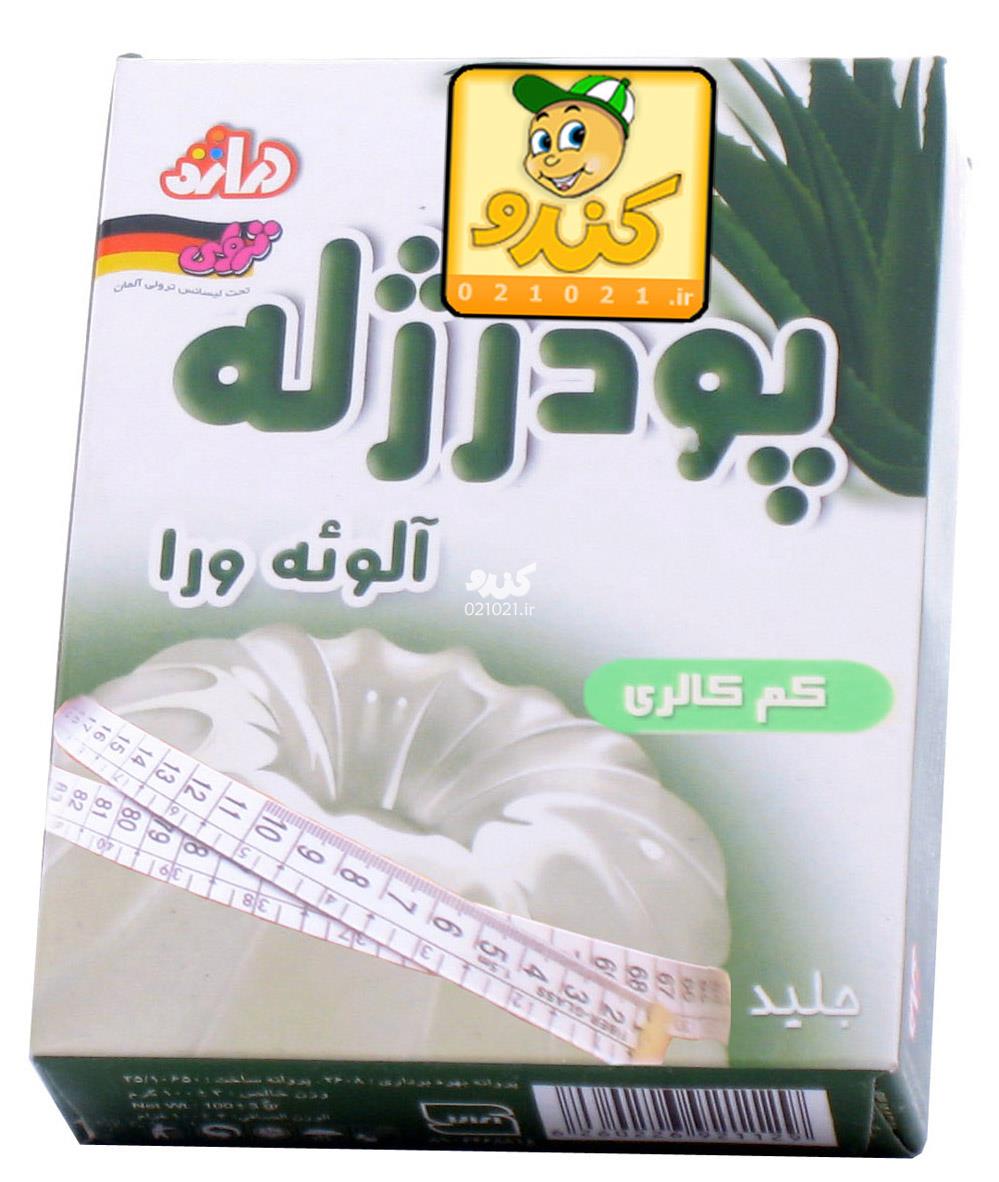 تصویر بزرگ‌شده پودر ژله بدون شکر رژیمی آلوئه ورا کم کالری 30 گرمی دراژه