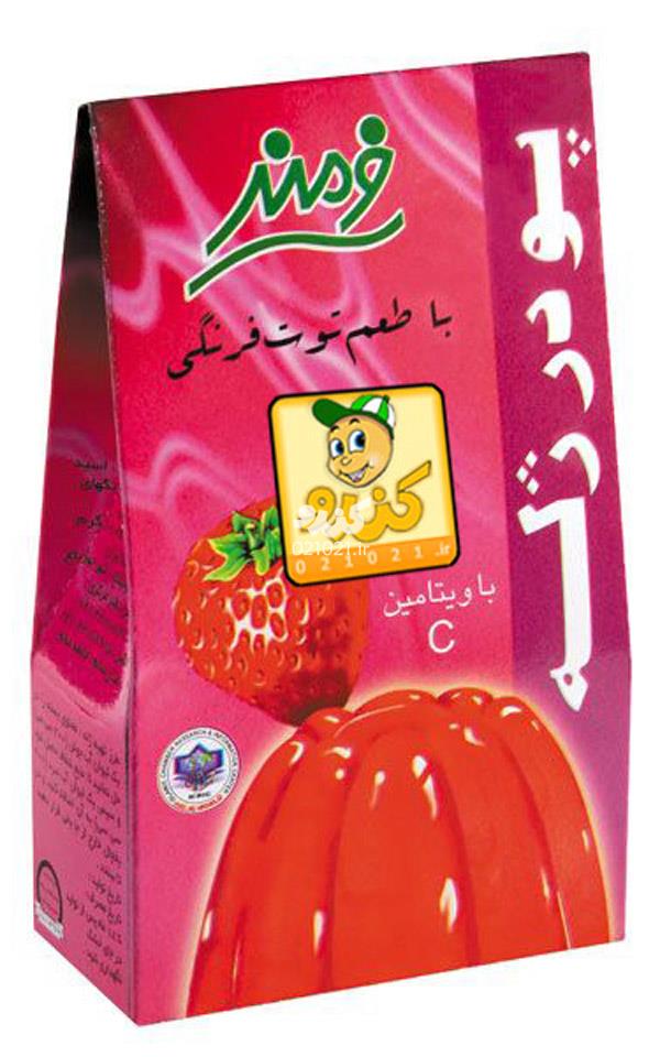 تصویر بزرگ‌شده پودر ژله توت فرنگی 100 گرمی فرمند