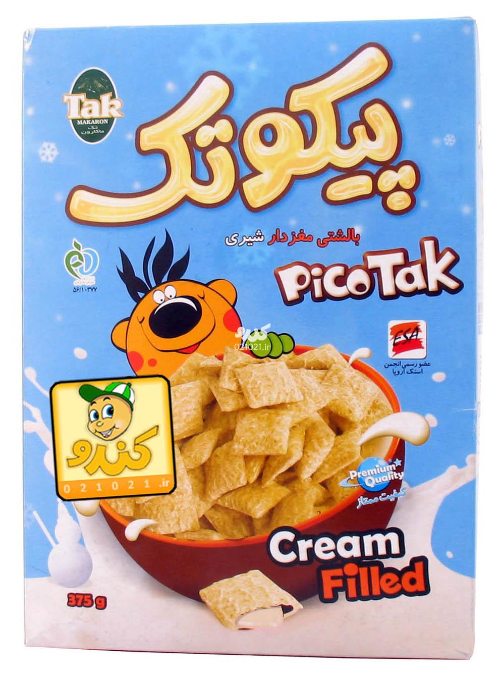تصویر بزرگ‌شده کورن فلکس بالشتی مغز دار شیری 375 گرمی تک