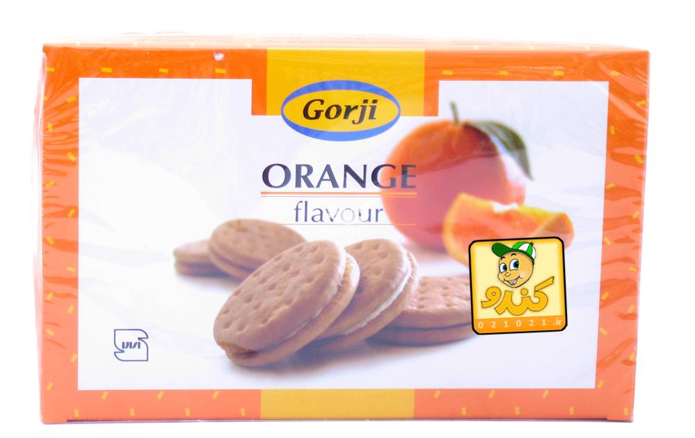 تصویر بزرگ‌شده بیسکویت کرمدار پرتقالی 380 گرمی گرجی