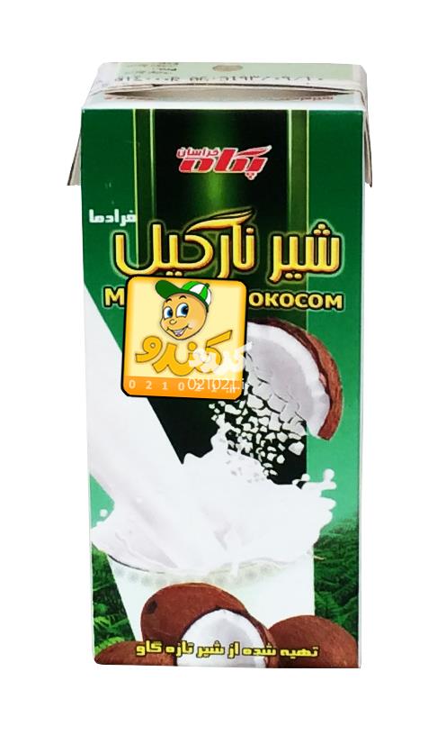 تصویر بزرگ‌شده شیر نارگیل 200 میلی پگاه