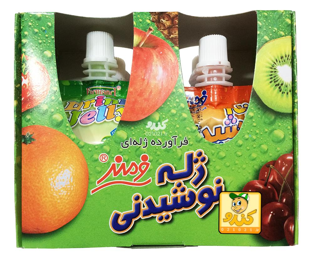 تصویر بزرگ‌شده ژله نوشیدنی با 4 طعم مختلف 300 گرمی فرمند