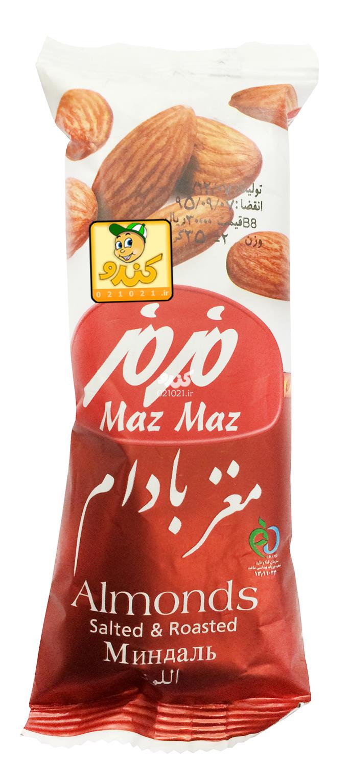 تصویر بزرگ‌شده بادام درختی 35 گرمی مزمز