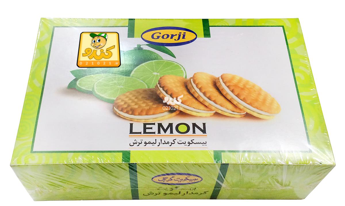 تصویر بزرگ‌شده بیسکویت کرمدار لیموترش 380 گرمی گرجی