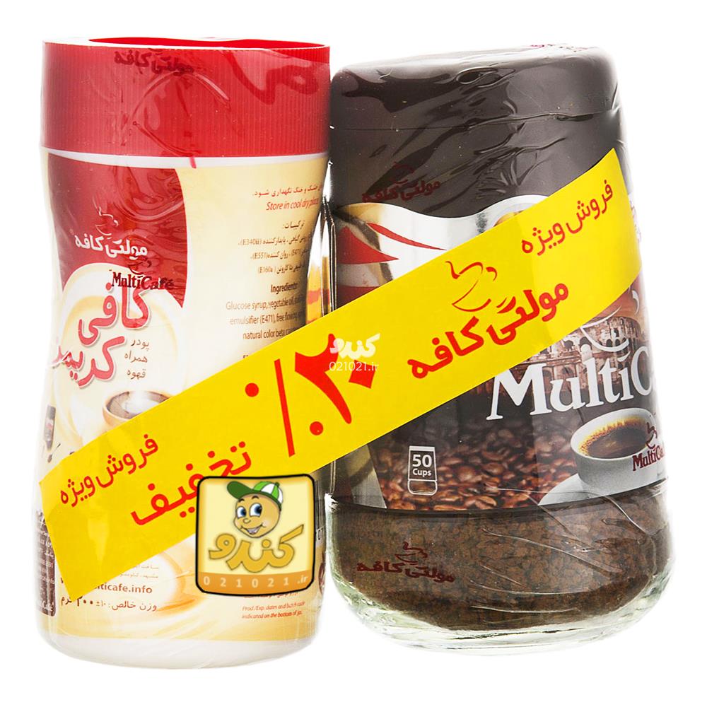 تصویر بزرگ‌شده پک قهوه کلاسیک همراه با کافی کریمر 300 گرمی مولتی‌‌‌‌کافه