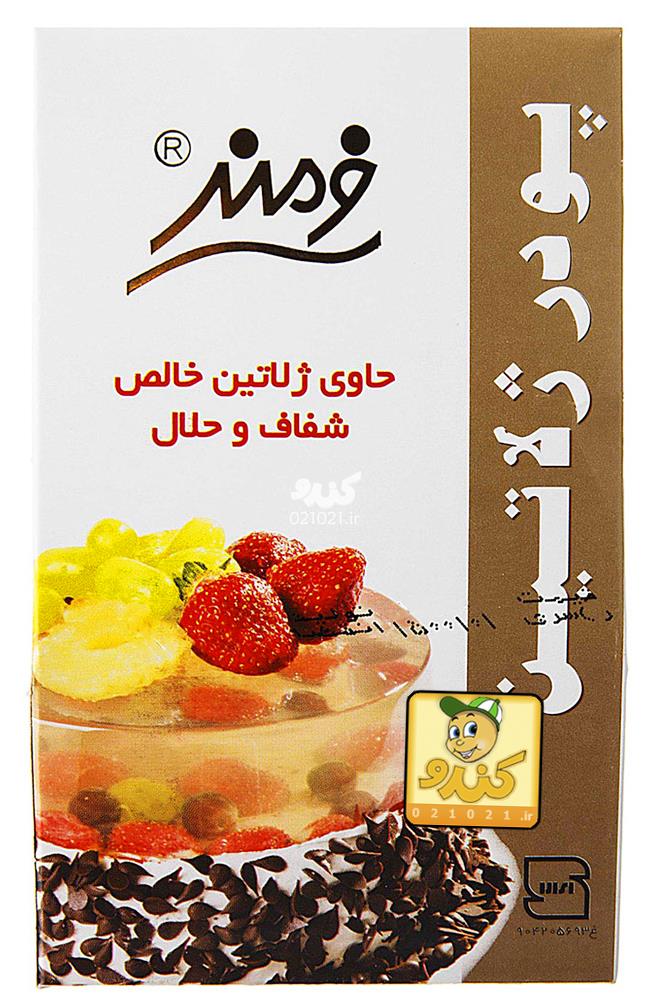 تصویر بزرگ‌شده پودر ژلاتین شفاف 100 گرمی فرمند