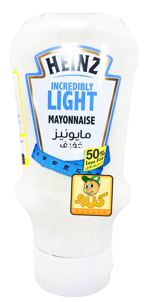 تصویر بزرگ‌شده سس مایونز خفیف کم چرب 400 میلی بدون گلوتن هاینز