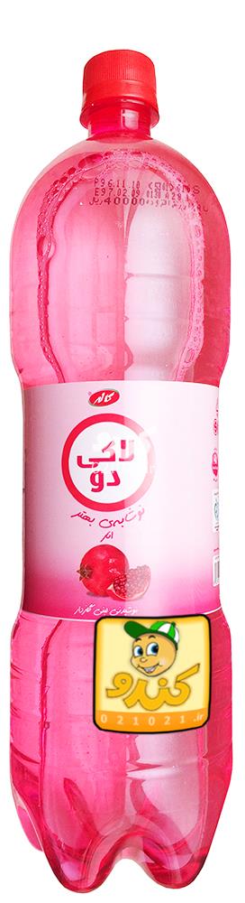 تصویر بزرگ‌شده نوشابه لبنی گازدار با طعم انار لاکیدو 1500 سی سی کاله