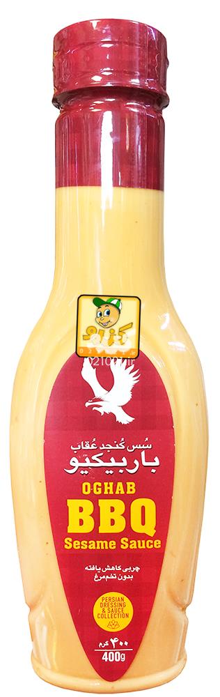 تصویر بزرگ‌شده سس کنجد باربیکیو 400 گرمی عقاب