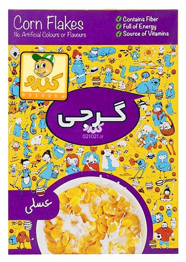 تصویر بزرگ‌شده کورن فلکس عسلی 300 گرمی گرجی