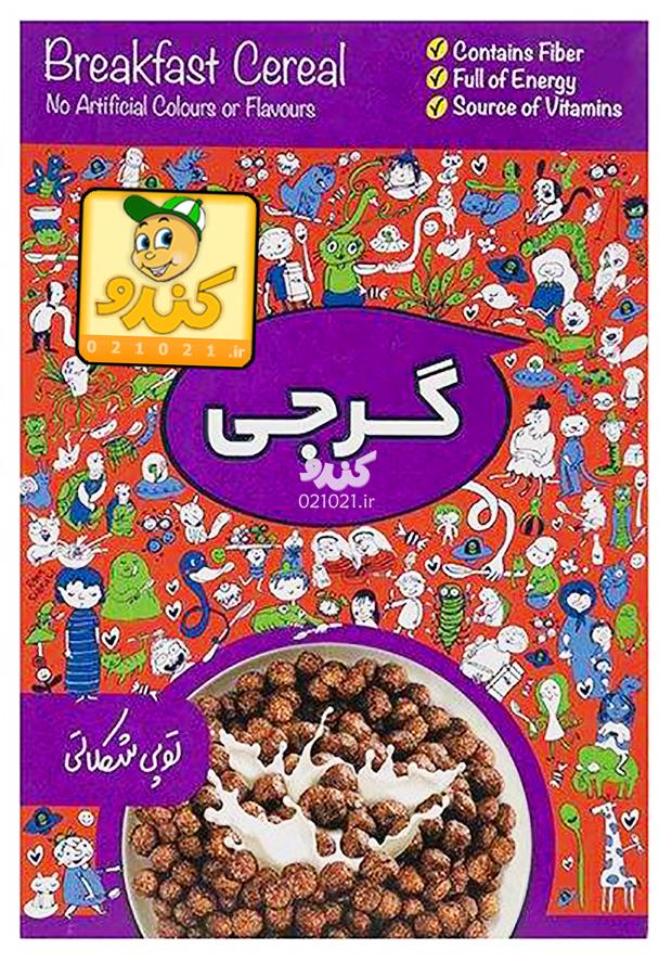 تصویر بزرگ‌شده کورن فلکس توپی شکلاتی 300 گرمی گرجی