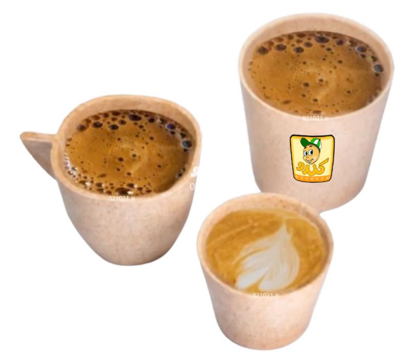 تصویر بزرگ‌شده لیوان بیسکوییتی در سه سایز کندو